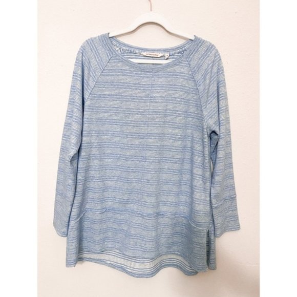 SOFT SURROUNDINGS Haven Long Sleeve Tee MEDIUM - Picture 2 of 5